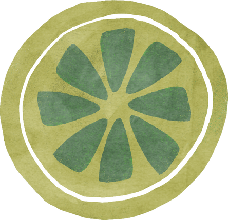 Rough Organic Lime Slices