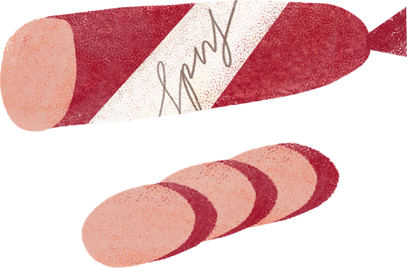 Rough Organic Raw Salami